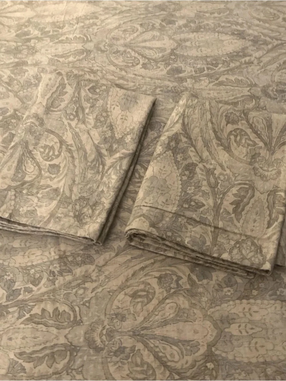 Restoration Hardware Light Gray Damask Comforter